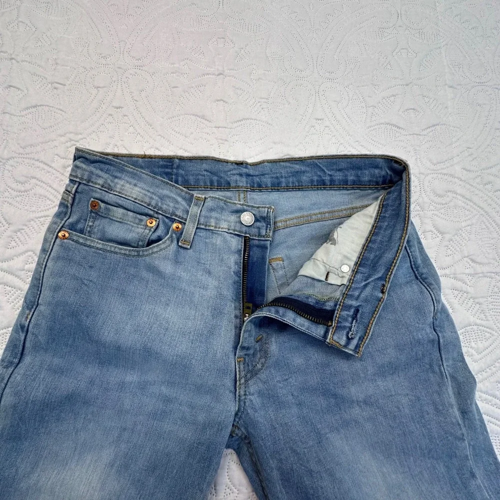 Levis 511 Slim Fit Jeans Light Wash Blue Denim 31x31 Mens Casual Pants
